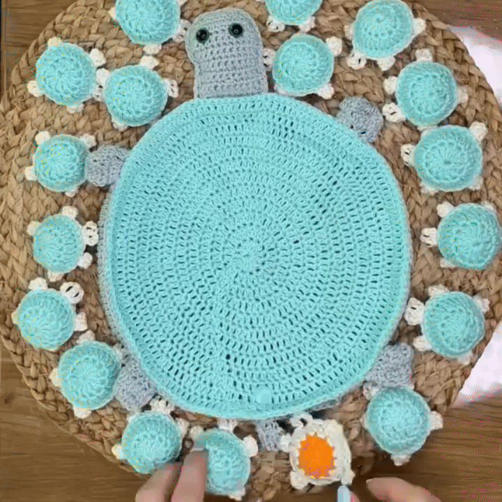 TURTLE MEMORY - Crocheted turtle memory game to make
