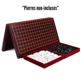 Goban en Bois Pliable 19x19 avec tiroirs amovibles