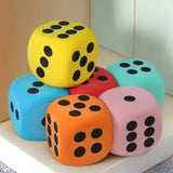 Large colorful six-sided foam die