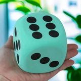 Large colorful six-sided foam die