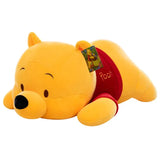 Grande peluche winnie l’ourson avec corps jaune doux nez noir et t-shirt rouge brodé peluche winnie l’ourson