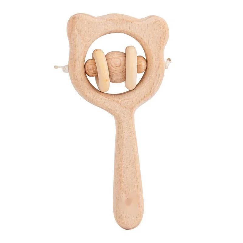 Hochet bebe - hochet musical en bois - Esther