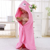 CuddleSoft™ Serviette de Bain à Capuche Ultra-Absorbante (Polaire Corail)