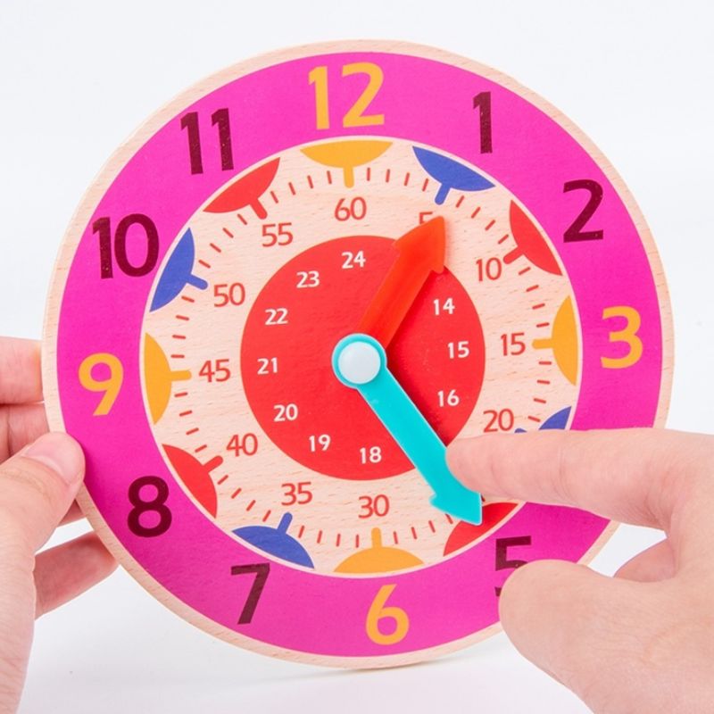 Horloge 24h Montessori en bois - Timbertik™