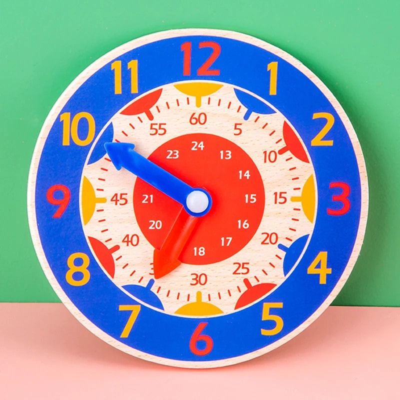 Horloge 24h Montessori en bois - Timbertik™