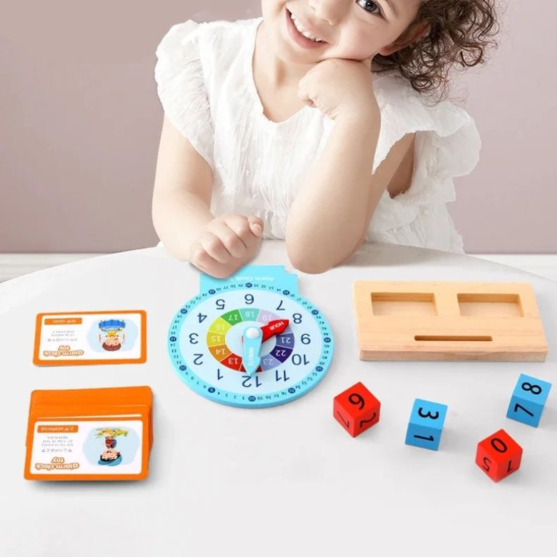 Horloge éducative Montessori - Clokidoo™