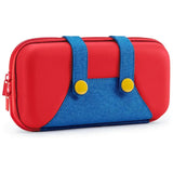 Housse de protection rigide switch 2 rouge et bleu mario avec boutons jaunes pour une protection rigide switch robuste