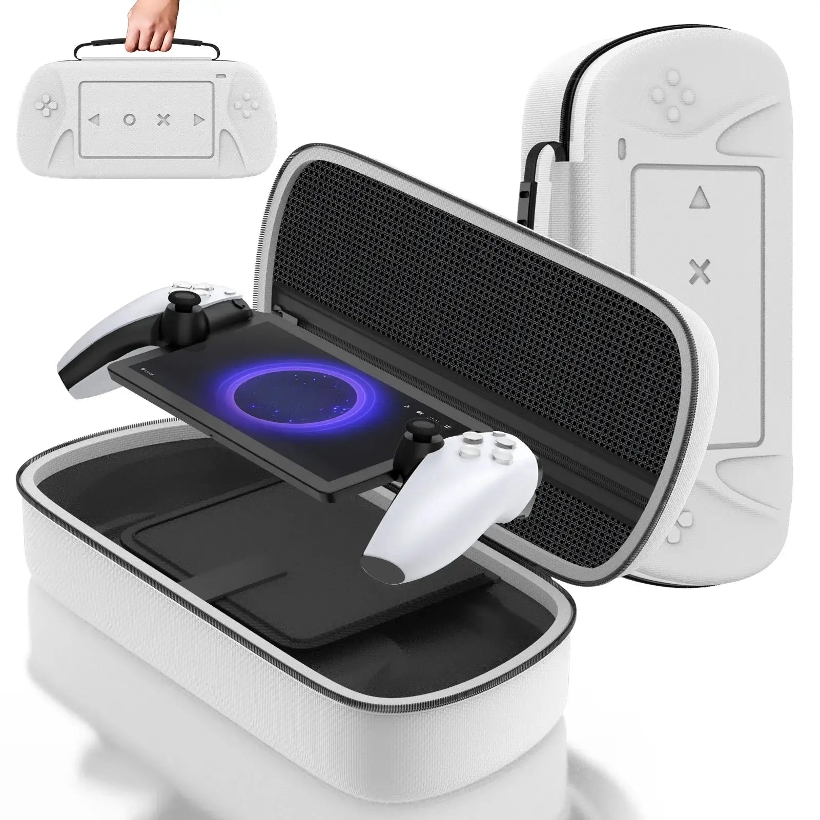 Housse Protection PlayStation Portal blanche pour protéger votre console de jeu