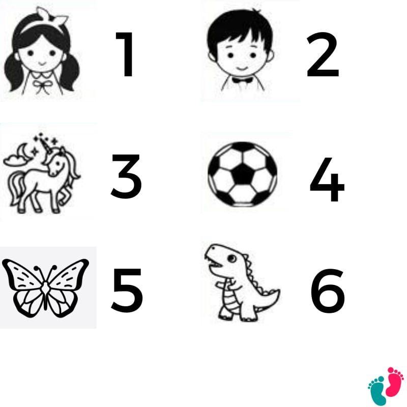 Customizable multi-purpose stamp for children - KIDS STAMP