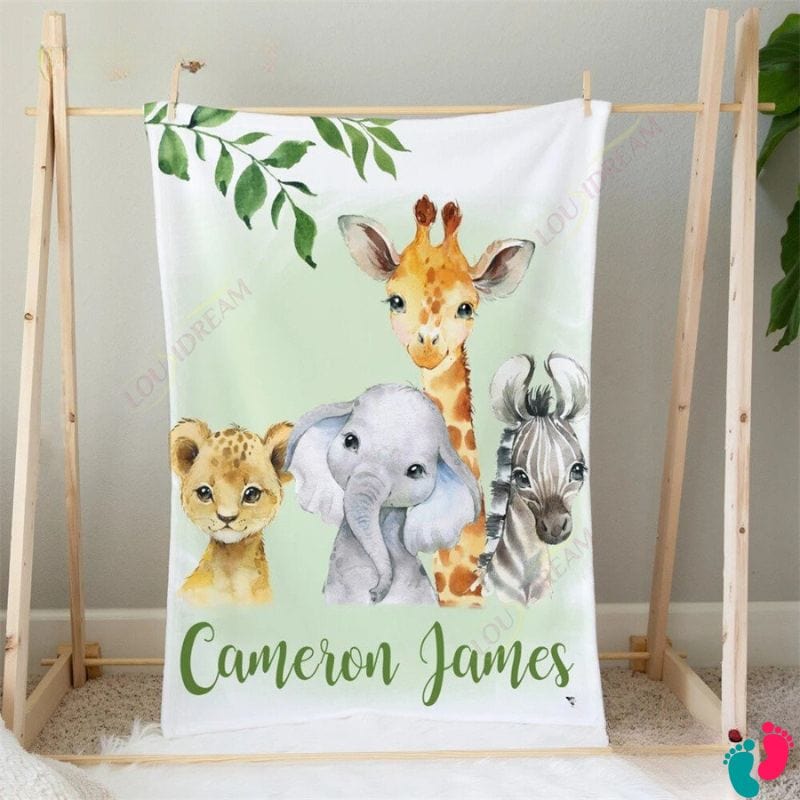 Personalized safari blanket - SAFARI NIGHT