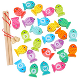 Jeu de Pêche Magnétique en Bois Montessori