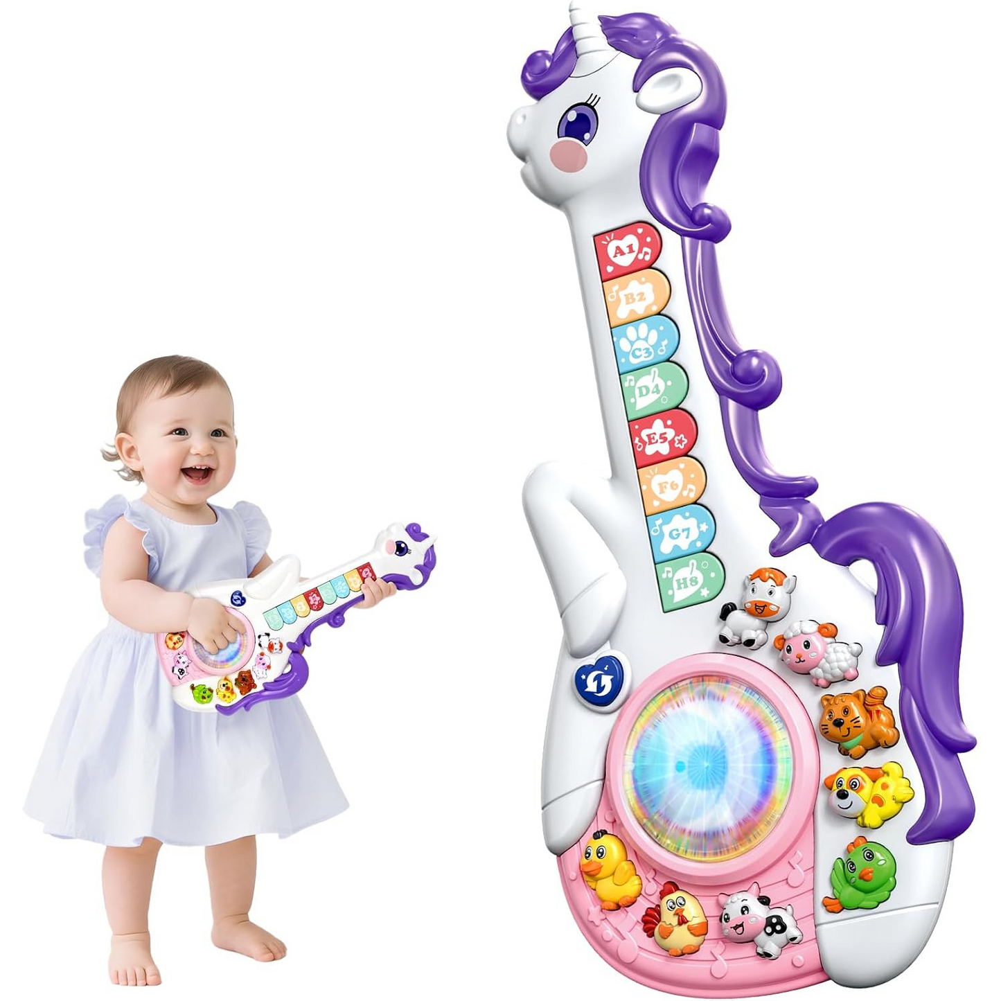 Guitare Licorne Musicale pour enfant
