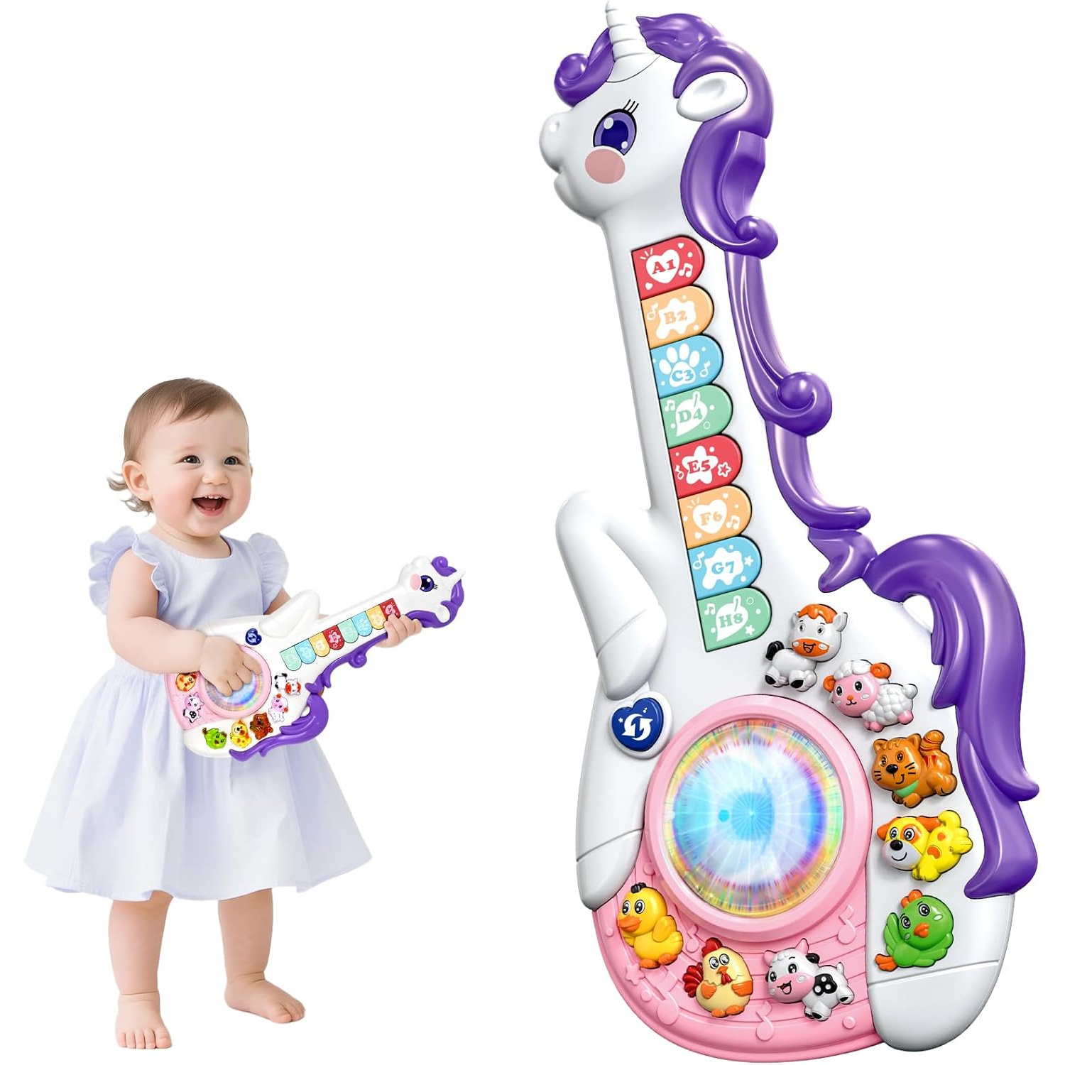 Guitare Licorne Musicale pour enfant