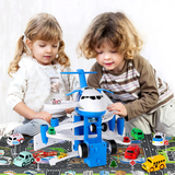 Kids' Airplane Toy and Car Tracks