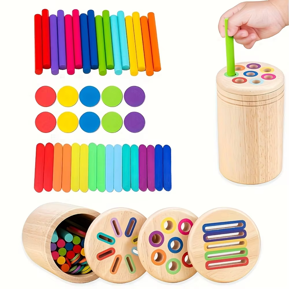 Boîte de Tri Montessori en Bois