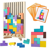 Puzzle Tetris Montessori en Bois