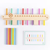 Jeu d’Équilibre Crocodile Montessori en Bois