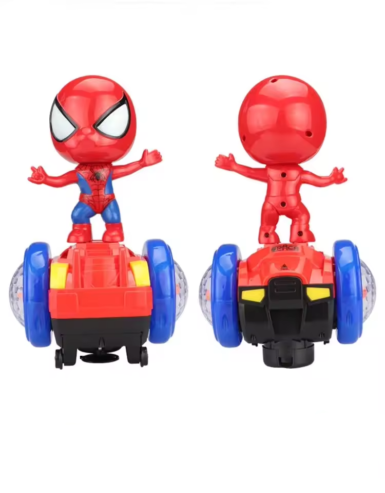 Voiture d’Équilibre Électrique Spiderman Lumineuse