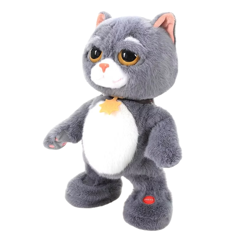 Gatto Interattivo di Peluche per Bambini e Neonati