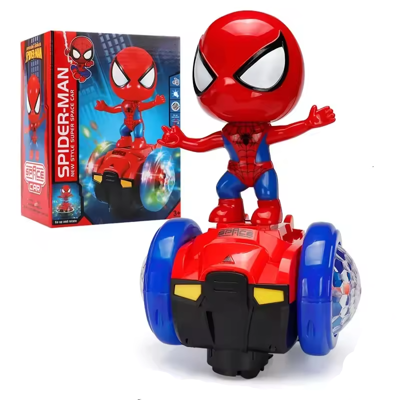 Voiture d’Équilibre Électrique Spiderman Lumineuse
