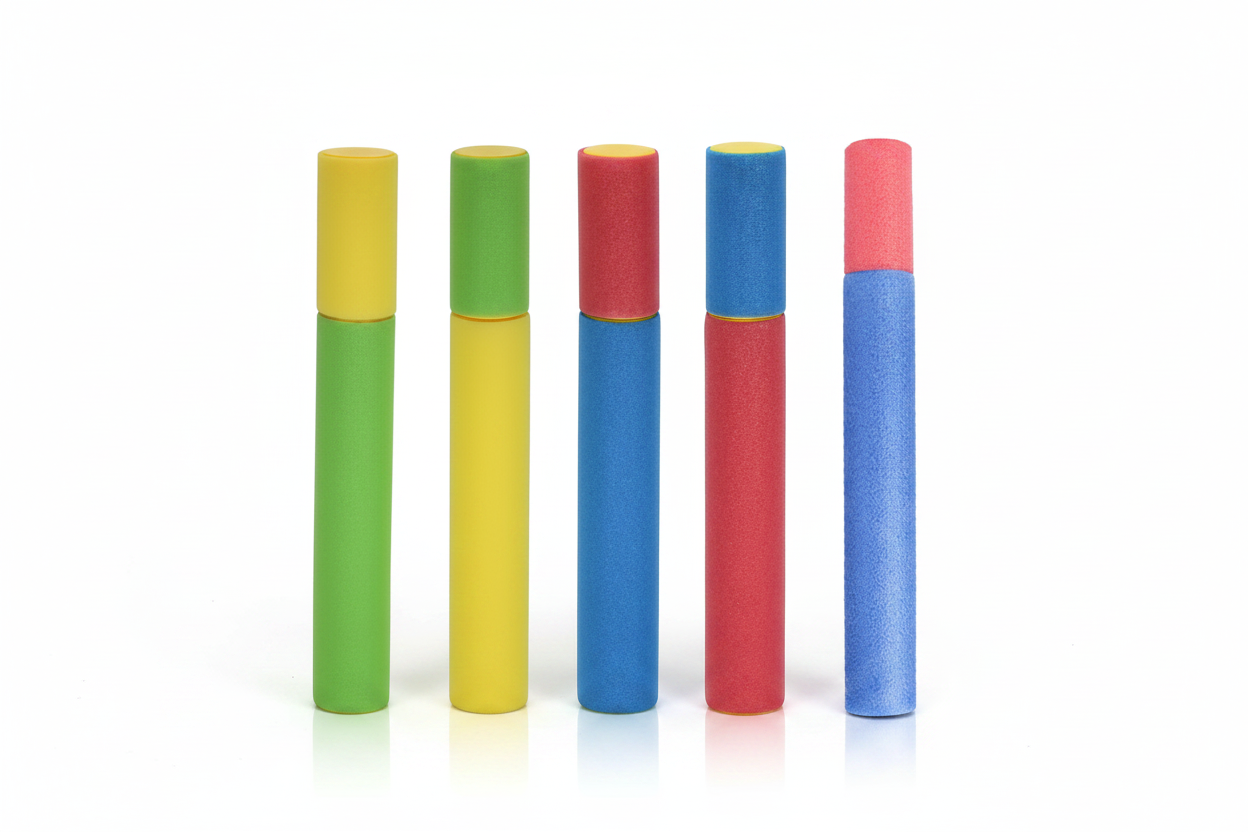 Pistolets à eau en mousse colorés – 5 pièces
