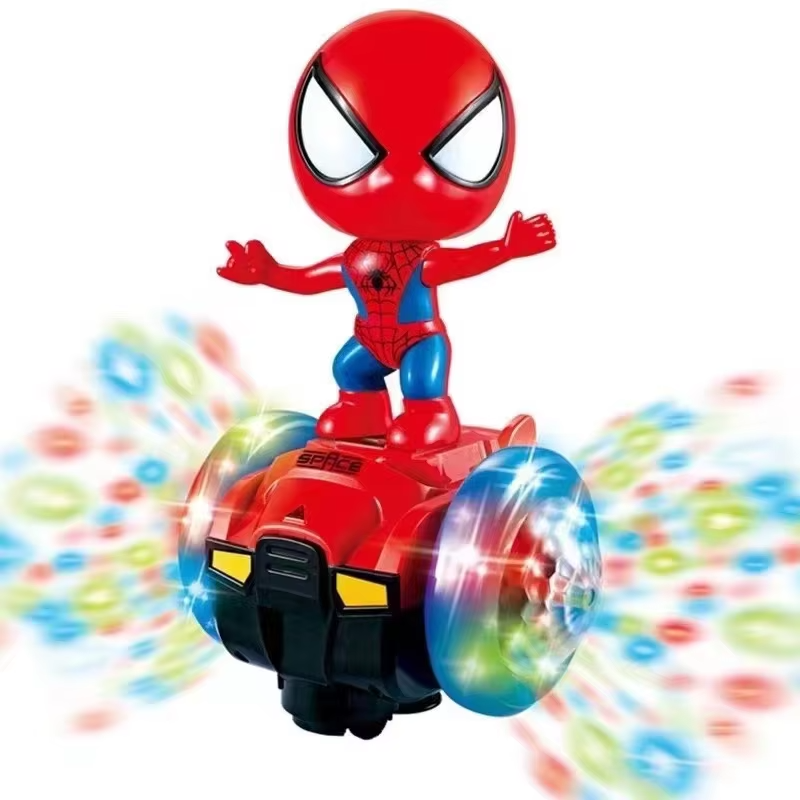 Voiture d’Équilibre Électrique Spiderman Lumineuse
