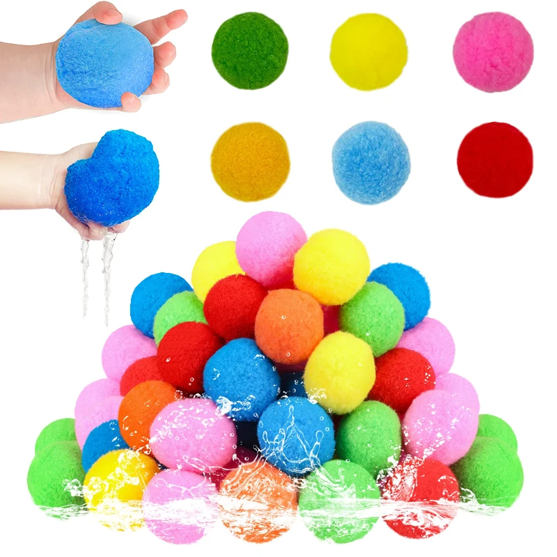 Balles à Eau Colorées Réutilisables – 12 pièces