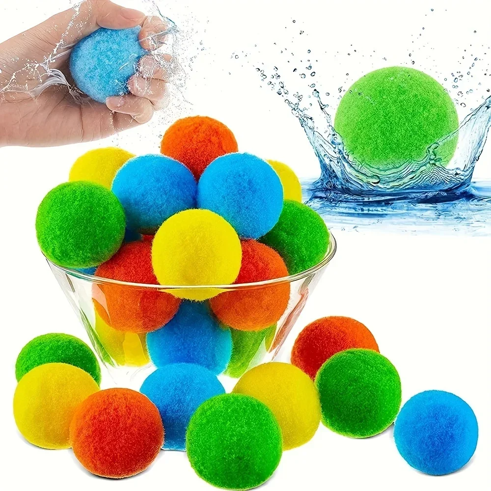 Balles à Eau Colorées Réutilisables – 12 pièces