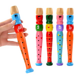 Wooden Colored Flutes for Children – Set of 3 Pieces
