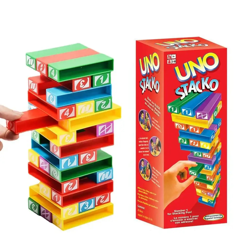 Jenga Uno Stacko game