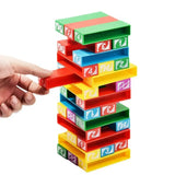 Jenga Uno Stacko game