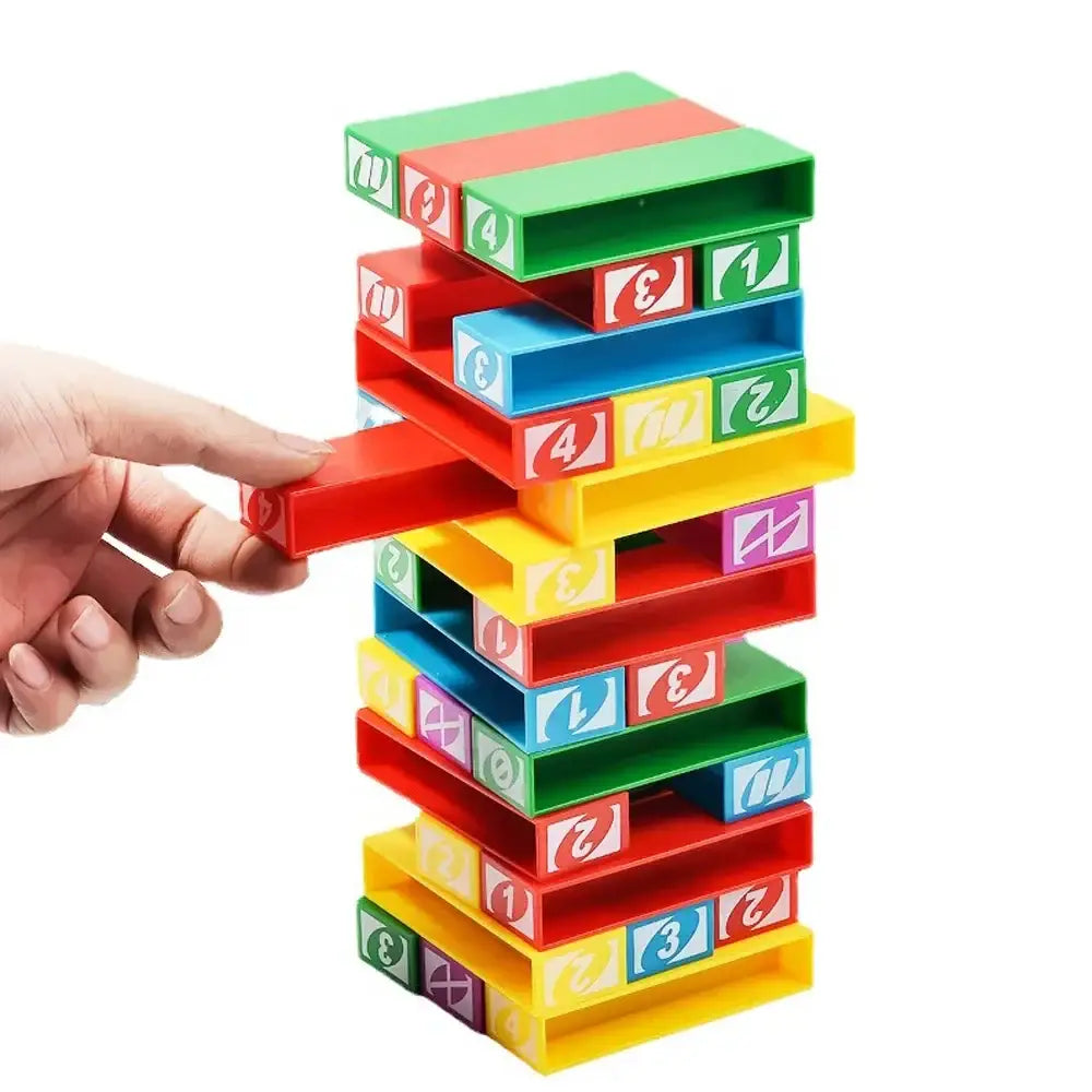 Jenga Uno Stacko game