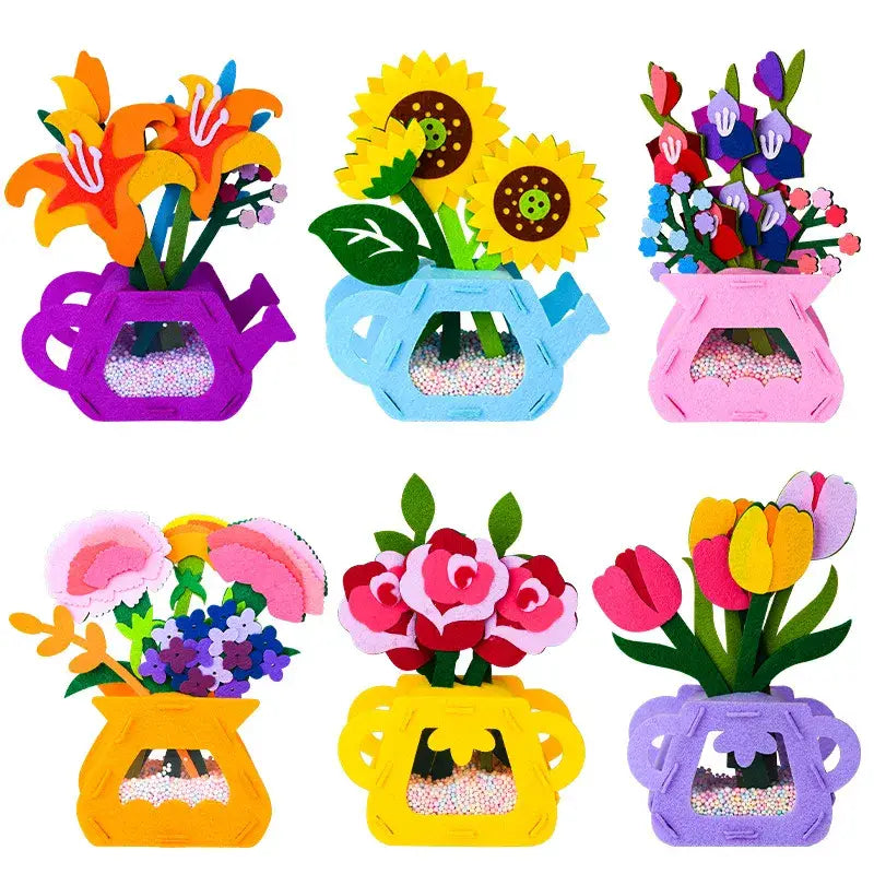 Flower pot building game