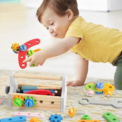 Jeu de construction en bois -  Le petit bricoleur