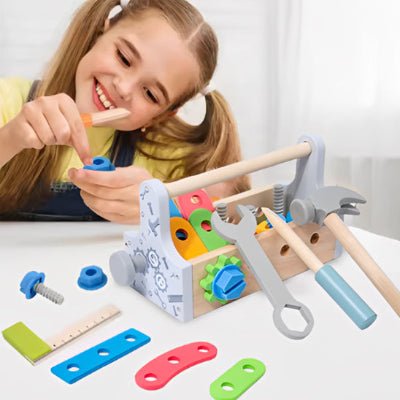 Jeu de construction en bois -  Le petit bricoleur