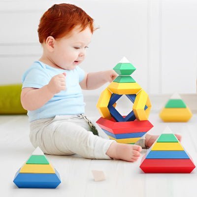 Jeu de construction - Jouet Empilable Pyramidal Montessori