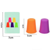Montessori stacking cups game