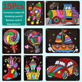 Glitter sticker educational game