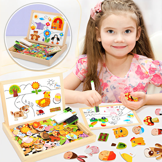 Tableau magnétique enfant | Crayomag™ 2 en 1