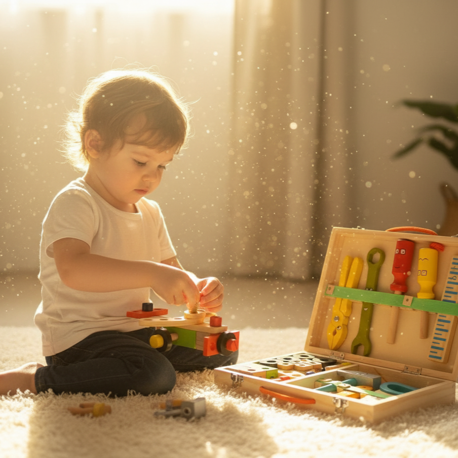 Wooden construction set for children | ToolBox