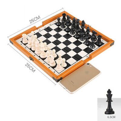 Jeu d'Échecs Portable en bois