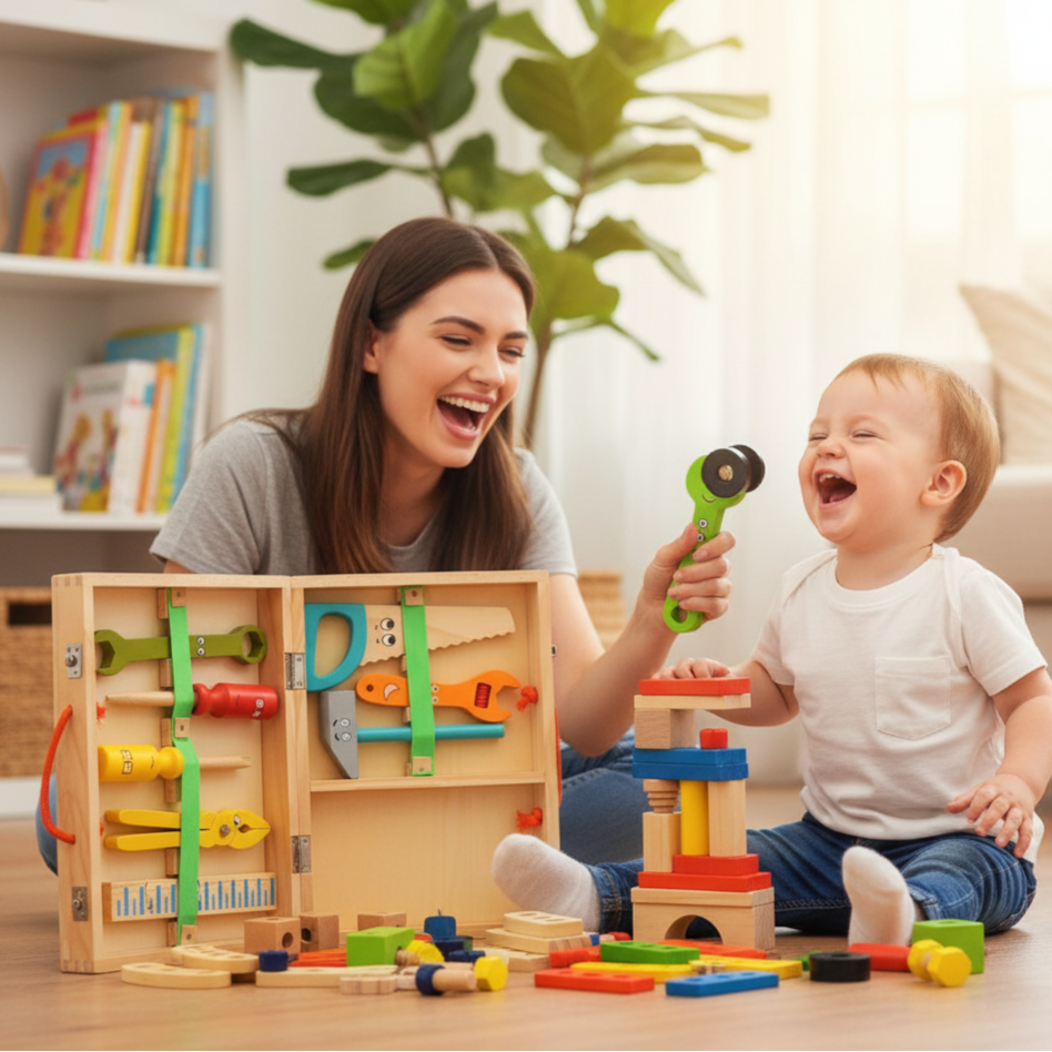 Wooden construction set for children | ToolBox