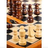 Jeu d'Échecs Portable en bois