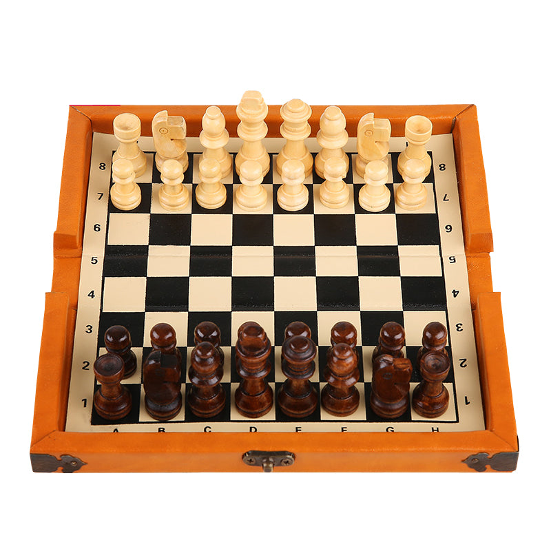 Jeu d'Échecs Portable en bois