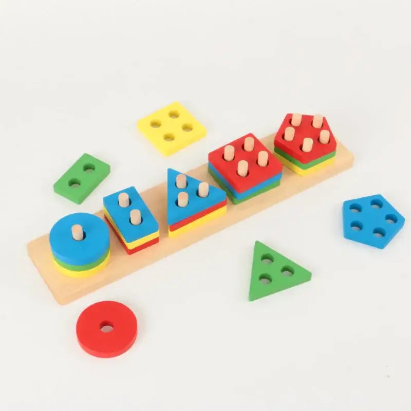 Montessori Wooden Geometric Shape Educational Games