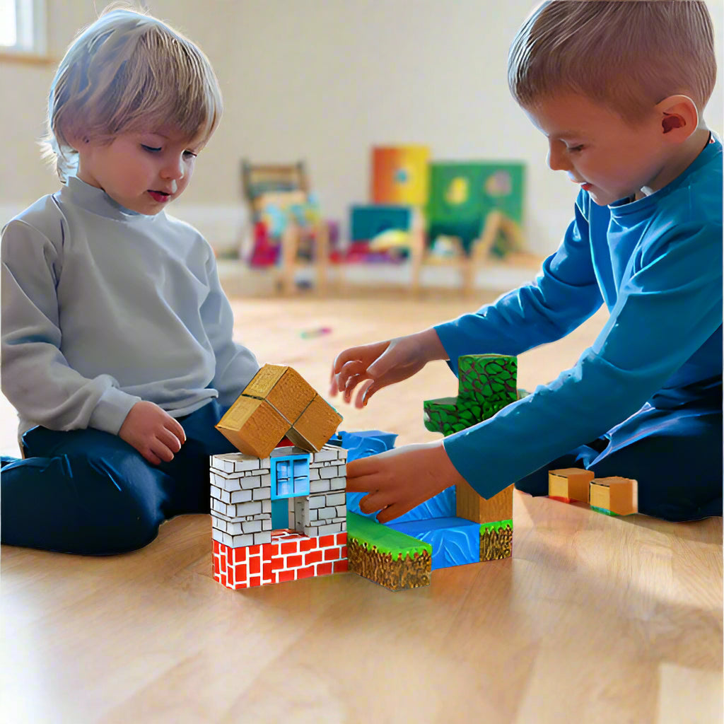 Gioco di costruzioni con blocchi magnetici | MagneCraft