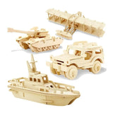 Wooden Puzzle Toy Military Series