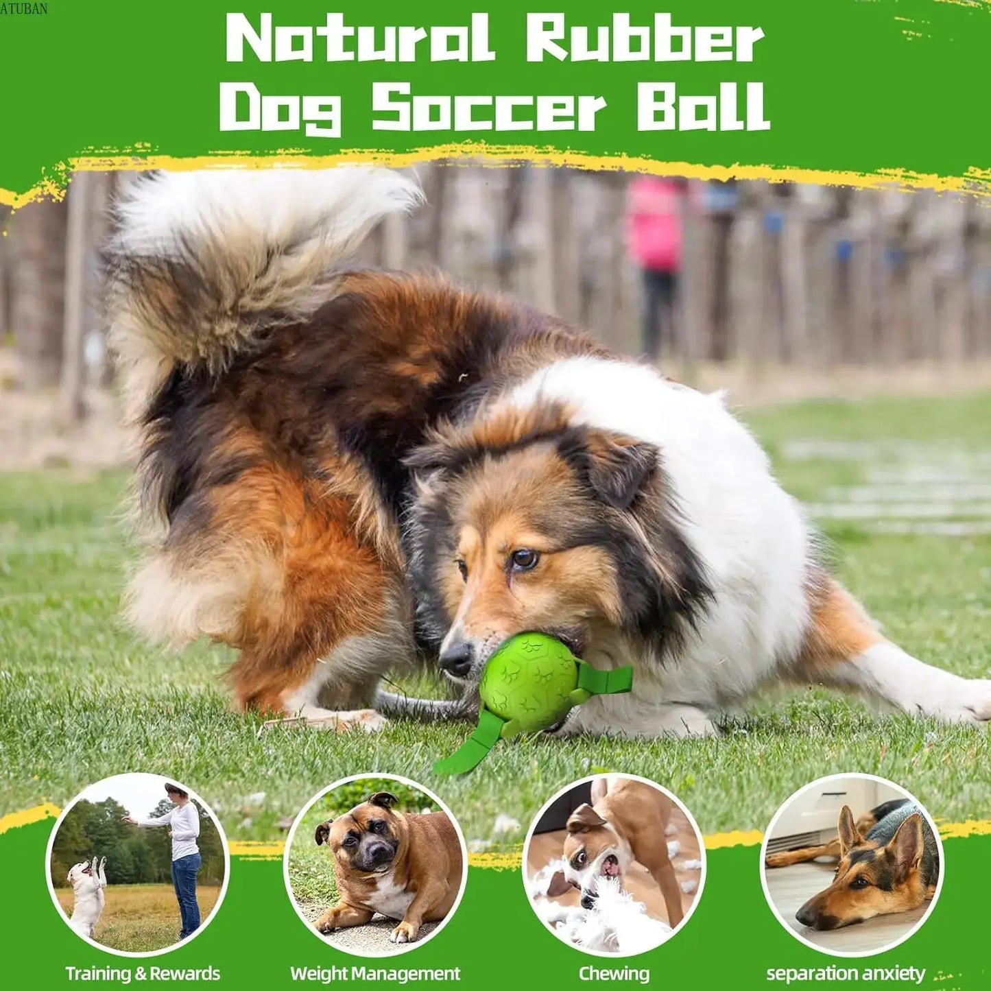 Dog toy Chew balls with straps