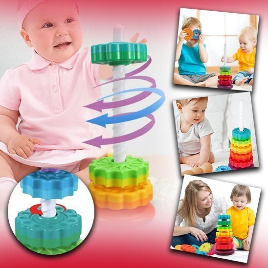 Rotating Stacking Toy | Montessori Rainbow Tower ™