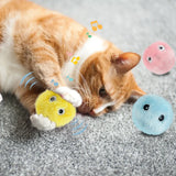 Interactive cat toy Musical plush ball